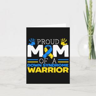 Carte Fier Maman D'Un Guerrier Du Syndrome De Down Chrom