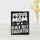 Carte Fier Maman D'Une Fille De Ceinture Noire 12 (Fleur jaune)
