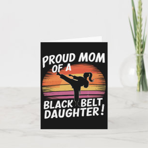 Carte Fier Maman D'Une Fille De Ceinture Noire 13