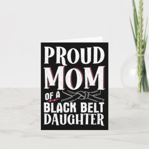 Carte Fier Maman D'Une Fille De Ceinture Noire 9