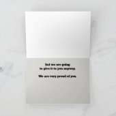 Carte Fier maman et papa à la fille Phoque Océanique (Intérieur)