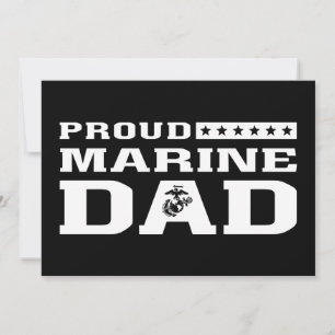 Carte Fier Marine Papa - Blanc