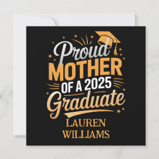 Carte Fier Mère d'un 2025 Graduate - Graduation Cadeau