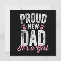 Fier Nouveau Père C'est une fille Cadeaux Père à ê