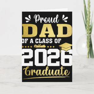 Carte Fier papa d'un diplômé de la promotion 2026 T-shir