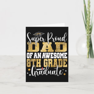 Carte Fier Papa D'Un Superbe Diplômé De 8E Année 2023