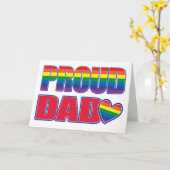 Carte Fier papa - Gay pride (Fleur jaune)