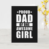 Carte Fier Papa Une Fille (Fleur jaune)