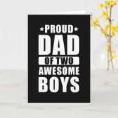 Carte Fier père deux fils (Fleur jaune)