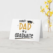 Carte Fier père d'un diplômé (Fleur jaune)