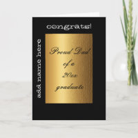 Fier père d'une année de diplôme