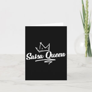 Carte Fier Salsa Dance Reine Cadeau Pour Salsa Lover Fem