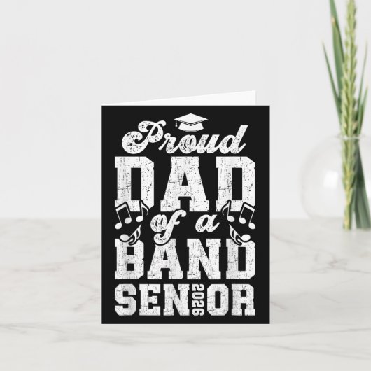 Carte Fier Senior Band Papa 2026 Senior Marching Band Da (Devant)