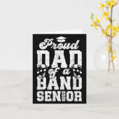 Carte Fier Senior Band Papa 2026 Senior Marching Band Da (Fleur jaune)