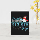 Carte Fier supporter des jours de neige Professeur de ch (Fleur jaune)