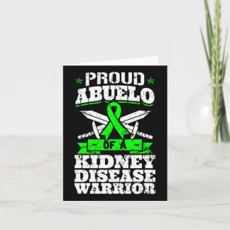 Carte Fière Abuelo D'Une Maladie Du Rein Sensibilisation
