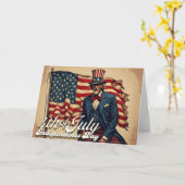 Carte Fière âme du 4 juillet (Fleur jaune)