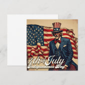 Carte Fière âme du 4 juillet (Devant / Derrière)