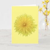 Carte Fière Dandelion Flower - transparent. (Fleur jaune)