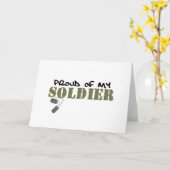 Carte Fière de mon soldat (Fleur jaune)