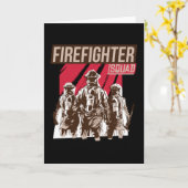 Carte Fière escouade de pompiers (Fleur jaune)