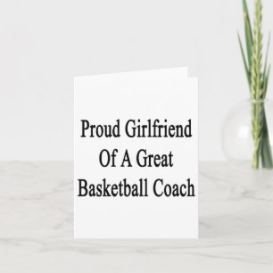 Carte Fière Fille D'Un Grand Entraîneur De Basket-Ball