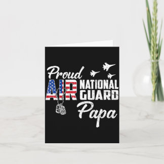 Carte Fière Garde nationale aérienne Papa Drapeau Famill