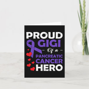 Carte Fière Gigi D'Un Héros De Cancer Pancréatique Guerr