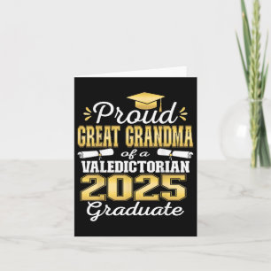 Carte Fière Grand Grand-Mère De 2025 Valedictorian Gradu