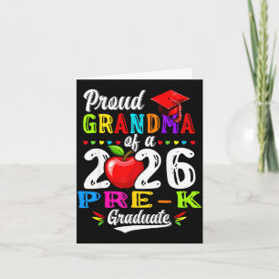 Carte Fière grand-mère de la promotion 2026 de maternell