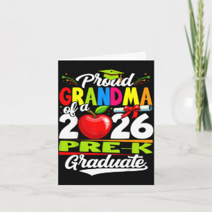 Carte Fière grand-mère de la promotion 2026 de maternell