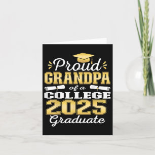 Carte Fière Grand-Père De 2025 Collège Famille Diplômée