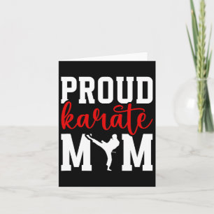 Carte Fière Karate Maman Karate Mère Karate Mama