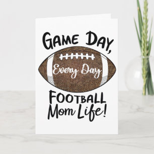 Carte Fière Maman de Footll Vie Jour de Match Fête des M