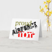 Carte fière maman de l'aviation (Fleur jaune)
