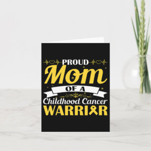 Carte Fière Maman D'Une Enfance Cancer Guerrier Sensibil