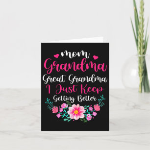 Carte Fière maman grand-mère arrière-grand-mère Je conti