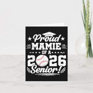 Carte Fière mamie d'un diplômé senior de baseball 2026