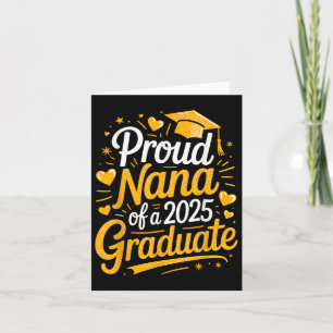 Carte Fière Nana D'Un Diplômé De 2025