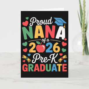 Carte Fière Nana d'un diplômé de la maternelle Cl 2026