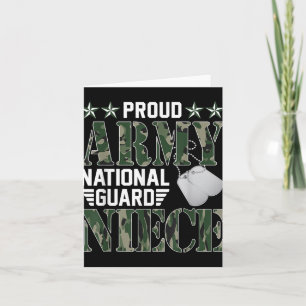 Carte Fière nièce de la Garde nationale de l'armée Famil