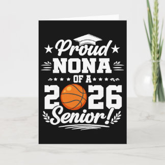 Carte Fière Nona d'un diplômé senior Sketll 2026 