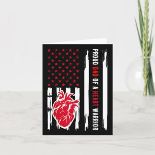 Carte Fière Papa D'Un Guerrier Du Coeur Sensibilisation