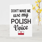 Carte Fière Racines polonaises Pologne Drapeau Patrimoin (Fleur jaune)