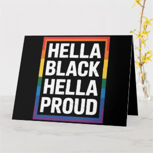 Carte Fièrement Noir Fièrement Fier Gay Afro-Américain d