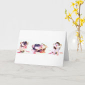 Carte Fièrement possédé par des rats ! (Fleur jaune)