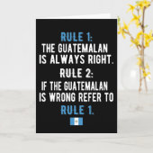 Carte Fières racines guatémaltèques Guatemala Drapeau Gu (Fleur jaune)