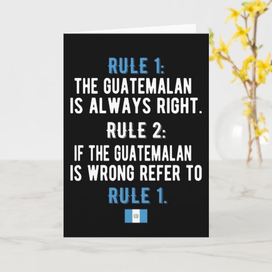 Carte Fières racines guatémaltèques Guatemala Drapeau Gu (Fleur jaune)