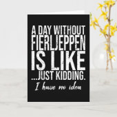 Carte Fierljeppen don sportif amusant (Fleur jaune)