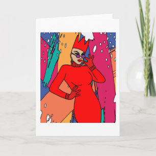 Carte Fiers Drag Queen inspiré
